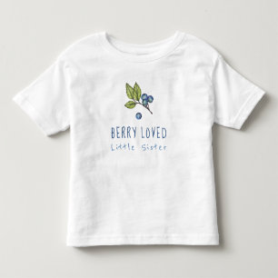 T-shirt Pour Les Tous Petits Blueberry Berry Love Little Sister