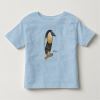 Boat-billed heron bird cartoon
