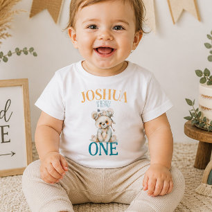 T-shirt Pour Les Tous Petits Boho Ourson Premier Anniversaire