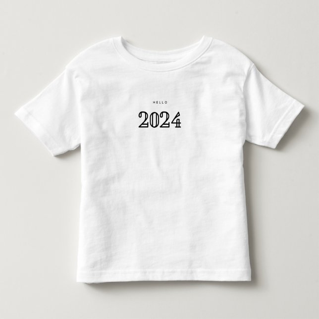 T-shirt Pour Les Tous Petits Bonjour 2024 (Devant)
