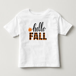 T-shirt Pour Les Tous Petits Bonjour automne