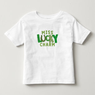 T-shirt Pour Les Tous Petits Bonne St. Patrick's Miss Lucky Charm