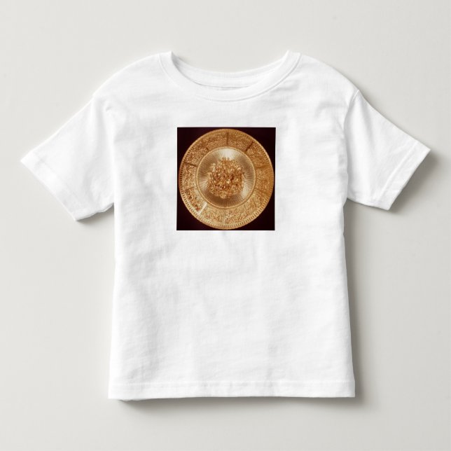 T-shirt Pour Les Tous Petits Bouclier, commandé par vert, guerre et vert (Devant)