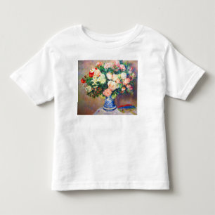 T-shirt Pour Les Tous Petits Bouquet de chrysanthèmes et un fan japonais
