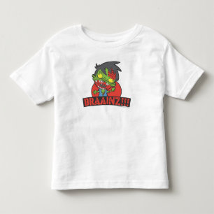 T-shirt Pour Les Tous Petits BRAAINZ ! ! ! (Taille d'enfant en bas âge)