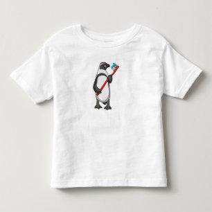 T-shirt Pour Les Tous Petits Brosse à dent de pingouin