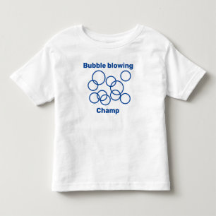 T-shirt Pour Les Tous Petits Bulles soufflantes, mignonne, champignon à bulles