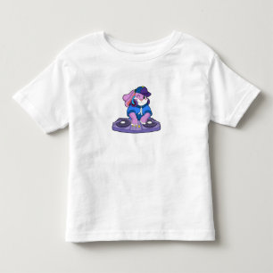 T-shirt Pour Les Tous Petits Bunny comme musicien avec mixeur