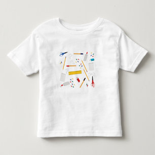 T-shirt Pour Les Tous Petits Bureau scolaire et artisanat Fournitures Motif