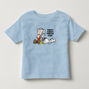 T-shirt Pour Les Tous Petits cacahuètes Lin, Snoopy & Woodstock Napping