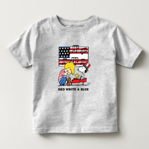 T-shirt Pour Les Tous Petits cacahuètes   Schroeder patriotique, Woodstock & Sn