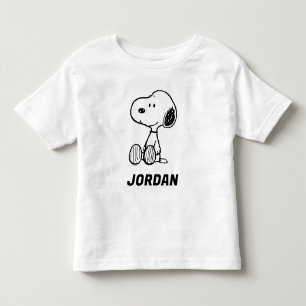 T-shirt Pour Les Tous Petits cacahuètes Snoopy Ajoutez Votre Nom