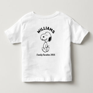 T-shirt Pour Les Tous Petits cacahuètes Snoopy Famille Vacances