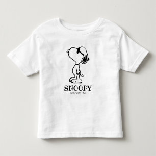 T-shirt Pour Les Tous Petits cacahuètes Snoopy Lunettes de soleil Ponder
