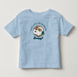 T-shirt Pour Les Tous Petits cacahuètes Snoopy Rainbow Heart Lunettes de sole