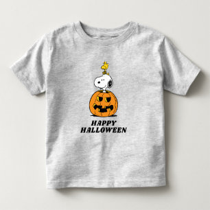 T-shirt Pour Les Tous Petits cacahuètes   Snoopy & Woodstock Citrouille pop-up