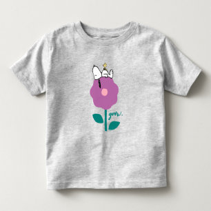 T-shirt Pour Les Tous Petits cacahuètes Snoopy & Woodstock Flower Whististle