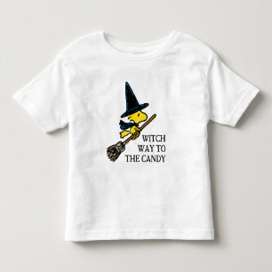 T-shirt Pour Les Tous Petits cacahuètes Woodstock Halloween Witch