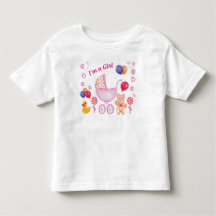 Cadeau mignon Chemise colorée pour fillette