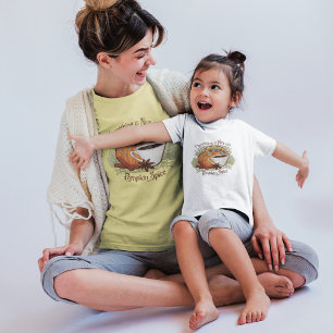 T-shirt Pour Les Tous Petits Café épice citrouille