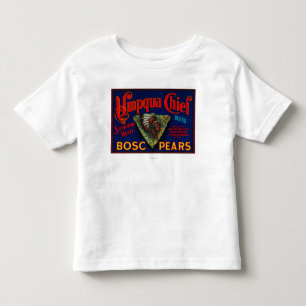T-shirt Pour Les Tous Petits Caisse en chef LabelSutherlin de poire d'Umpqua,