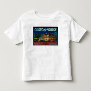 T-shirt Pour Les Tous Petits Caisse LabelMonterey, CA de poire de bureau de