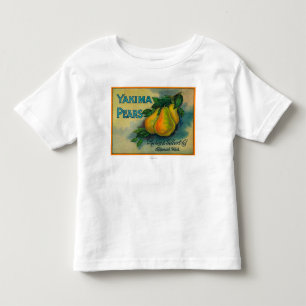 T-shirt Pour Les Tous Petits Caisse LabelToppenish, WA de poires de Yakima