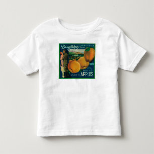 T-shirt Pour Les Tous Petits Caisse LabelWatsonville, CA d'Apple de Doughboy