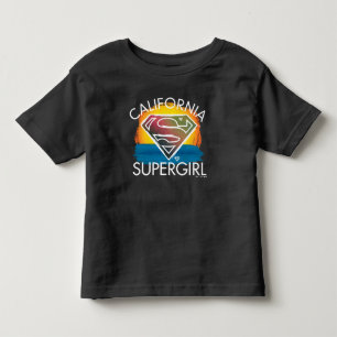 T-shirt Pour Les Tous Petits California Supergirl Sunset Graphic