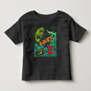 T-shirt Pour Les Tous Petits caméléon, lézard, grenouille