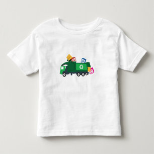 T-shirt Pour Les Tous Petits Camion de recyclage ABC