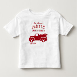 T-shirt Pour Les Tous Petits Camion rouge de la ferme familiale