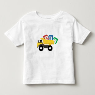 T-shirt Pour Les Tous Petits Camions de construction ABC
