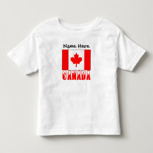 T-shirt Pour Les Tous Petits Canada et drapeau canadien personnalisés