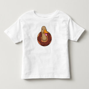T-shirt Pour Les Tous Petits Canard avec Donut