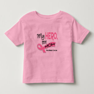 T-shirt Pour Les Tous Petits Cancer du sein MON HÉROS, MA MAMAN 42