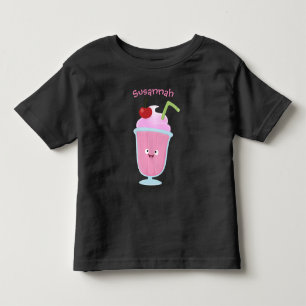 T-shirt Pour Les Tous Petits Caricature de crème glacée de fraise mignonne