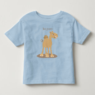 T-shirt Pour Les Tous Petits Caricature de dromadaire joyeux et souriant