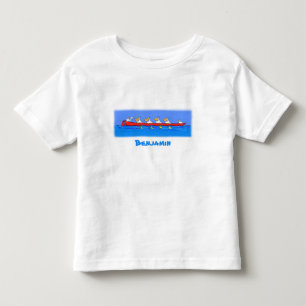 T-shirt Pour Les Tous Petits Caricature de l'équipe d'aviron pélican drôle