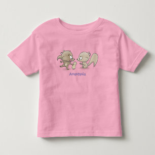 T-shirt Pour Les Tous Petits Caricature d'écureuils marrants