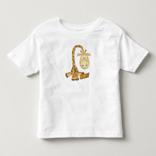 T-shirt Pour Les Tous Petits Caricature Giraffe Cute Kawaii