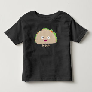 T-shirt Pour Les Tous Petits Caricature joli sourire taco dessin animé