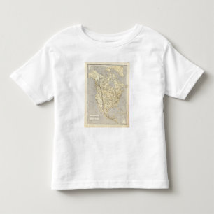 T-shirt Pour Les Tous Petits Carte 2 d'atlas de l'Amérique du Nord