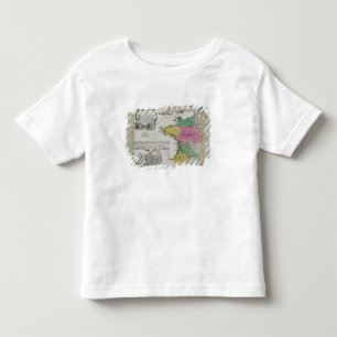 T-shirt Pour Les Tous Petits Carte allemande montrant les attaques navales angl