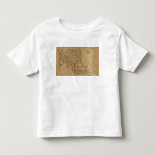 T-shirt Pour Les Tous Petits Carte d'atlas de l'Asie
