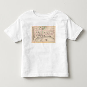 T-shirt Pour Les Tous Petits Carte d'atlas de parc de Washington de port