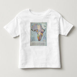 T-shirt Pour Les Tous Petits Carte de l'Afrique montrant les frontières de