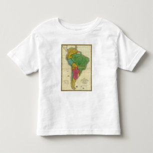 T-shirt Pour Les Tous Petits Carte de l'Amérique du Sud 3
