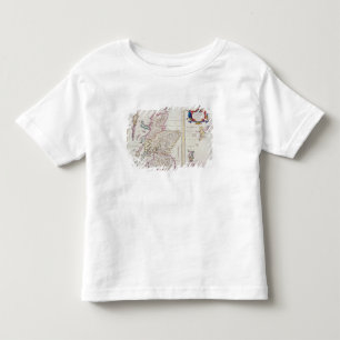 T-shirt Pour Les Tous Petits Carte de l'Ecosse, c.1700