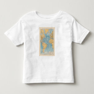 T-shirt Pour Les Tous Petits Carte de l'Océan Atlantique